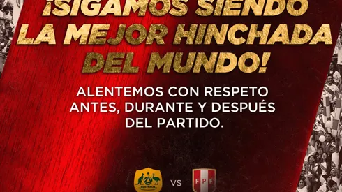 Selección Peruana vs. Australia: mensaje en redes sociales antes del repechaje internacional Qatar 2022
