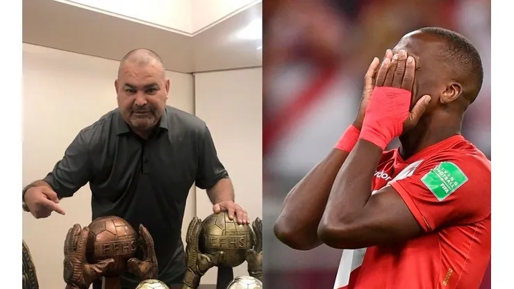 Luis Advíncula recibió consejo de José Luis Chilavert tras errar su penal en la definición ante Australia. Foto: GLR