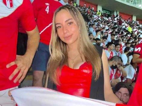 ¡Todo vale! La notable foto de Nair Aliaga para alentar a Perú
