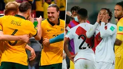 Australia y Perú se enfrentan el próximo 13 de junio en Doha, por su pase a Qatar 2022. Foto: TySports/GLR