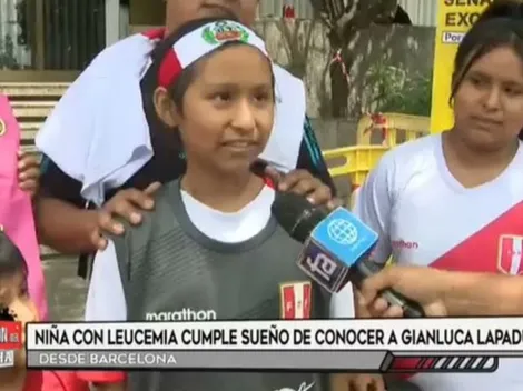 Eres un grande: Gianluca Lapadula cumplió el sueño de una niña con leucemia