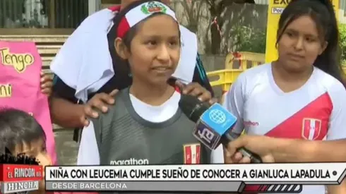 Eres un grande: Gianluca Lapadula cumplió el sueño de una niña con leucemia