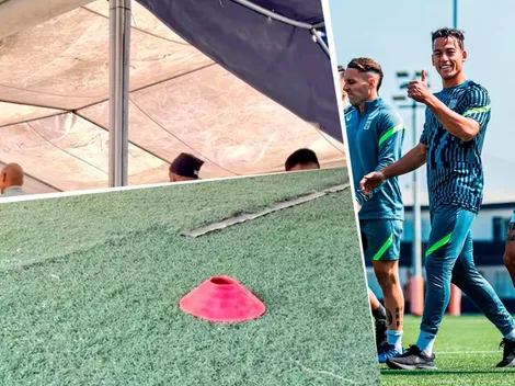 Alianza entrenó en precarias condiciones, subió foto, pero luego la borró