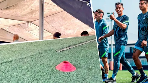 Alianza entrenó en precarias condiciones, subió foto, pero luego la borró