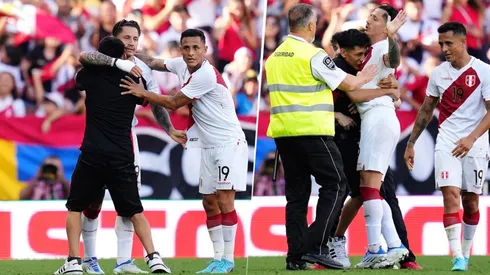 Hincha abrazó a Gianluca Lapadula. (Foto: Getty Images)