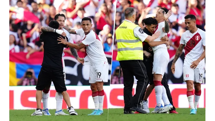 Hincha abrazó a Gianluca Lapadula. (Foto: Getty Images)