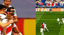 Bandera Peruana se hizo presente en la final de la Champions League entre el Liverpool vs. Real Madrid. Foto: GLR