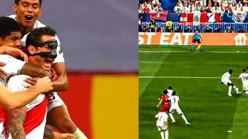 Bandera Peruana se hizo presente en la final de la Champions League entre el Liverpool vs. Real Madrid. Foto: GLR