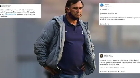 Hinchas piden la salida de Carlos Bustos del cargo de DT de Alianza Lima. Foto: Liga de Fútbol Profesional