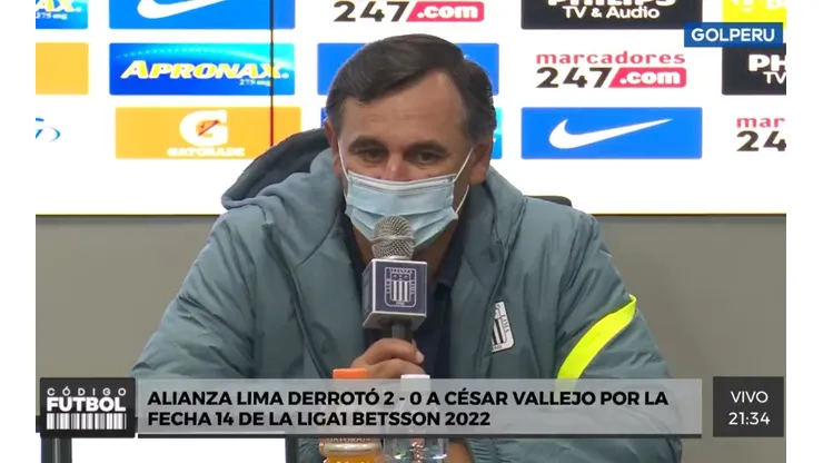 El técnico de Alianza Lima espera conseguir un triunfo ante Fortaleza el día miércoles. Foto: GOLPERU