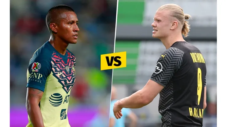 Pedro Aquino ante Erling Haaland. (Foto: Getty Images)