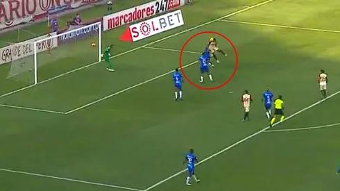 Gol de Alex Valera para Universitario. (Foto: Captura de pantalla)