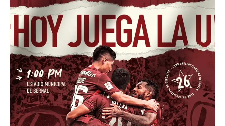 Alineación titular de Universitario de Deportes para el duelo contra Atlético Grau en Piura