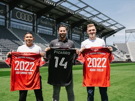 El encuentro entre Claudio Pizarro y Edison Flores en el estadio del DC United