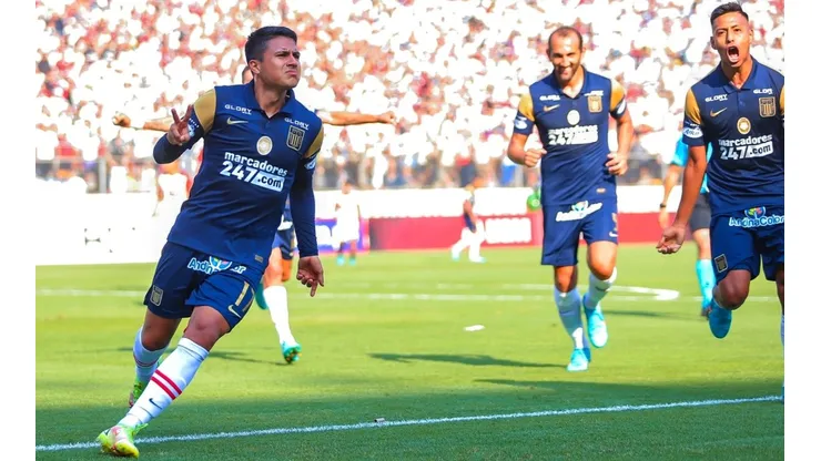 Gol de Jairo Concha para el 2-0 de Alianza Lima ante Universitario. (Foto: Twitter Alianza Lima)