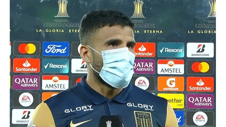 Josepmir Ballón reconoció al final del partido que Alianza Lima respetó mucho a Colo Colo. Foto: Espn