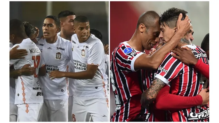Ayacucho FC se midió ante Sao Paulo por la Copa Sudamericana. (Foto: Twitter Conmebol Sudamericana)