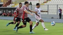 Ayacucho FC cayó 3-2 en su debut de la Conmebol Sudamericana a manos de Sao Paulo. Foto: Ayacucho FC