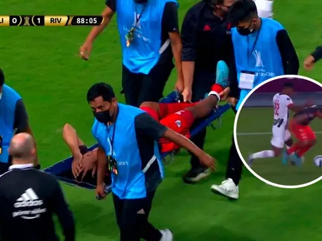 Aldair Rodríguez pegó una de las peores patadas en la historia de la Libertadores