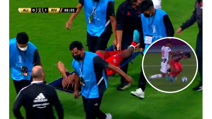 Aldair Rodríguez pegó una de las peores patadas en la historia de la Libertadores