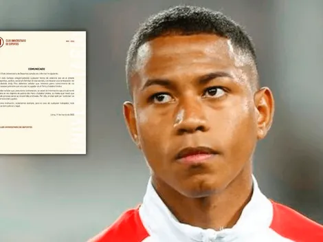Universitario separaría a Andy Polo si recibe nuevas denuncias