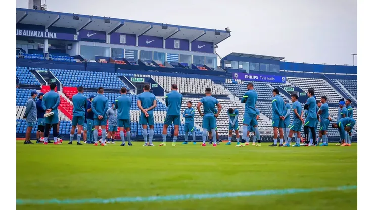 Alianza Lima entrenando de cara al inicio de la Copa Libertadores. (Foto: Twitter Alianza Lima)