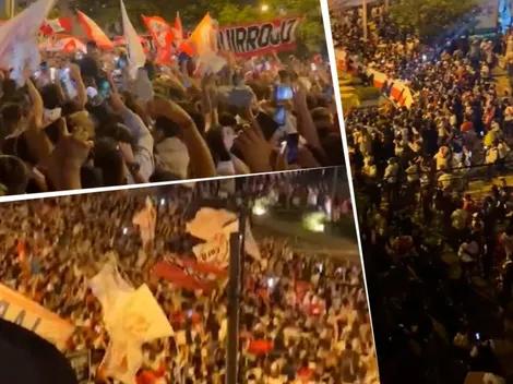 Así fue el espectacular banderazo de los hinchas de Perú (VIDEO)