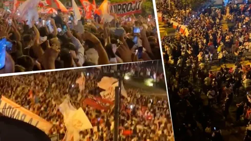 Banderazo peruano previo al duelo ante Paraguay. (Foto: Capturas de Twitter)