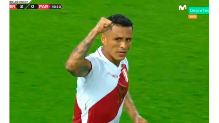Yoshimar Yotún pone en ventaja por 2-0 a la Selección Peruana que ya sueña con el repechaje a Qatar 2022. Foto: Movistar