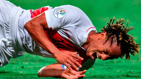 André Carrillo y su situación tras su lesión sufrida ante Uruguay en Montevideo. Foto: Depor