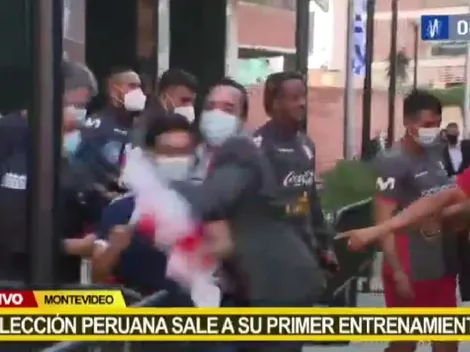 VIDEO │ Niño peruano intentó acercarse a los jugadores y fue reducido por la seguridad