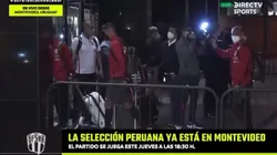 Selección Peruana llegó a Montevideo para concentrarse de cara al duelo ante Uruguay. Foto: DirecTV