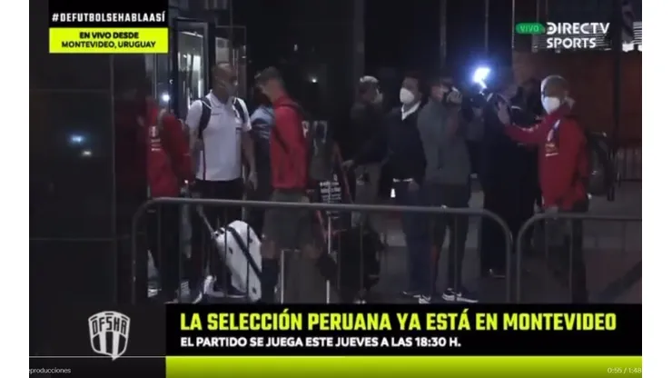 Selección Peruana llegó a Montevideo para concentrarse de cara al duelo ante Uruguay. Foto: DirecTV
