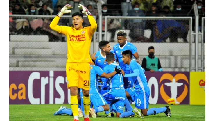 Universitario perdió 1-0 ante Binacional en Juliaca. (Foto: Liga de Fútbol Profesional)