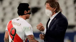 Ricardo Gareca puso paños frios a la condición de Gianluca Lapadula. Foto: GLR