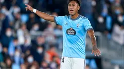 Renato Tapia tuvo minutos en la derrota por 1-0 del Celta frente al Villareal. Foto: Getty