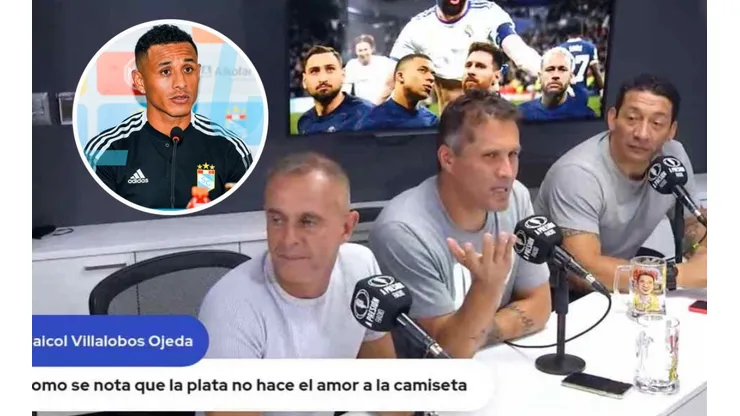 Leao Butrón, panelista de A Presión. (Foto: Twitter Sporting Cristal / Captura de video YouTube)