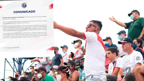 Deportivo Municipal se pronunció sobre hechos vandálicos de sus hinchas. Foto: Ovación