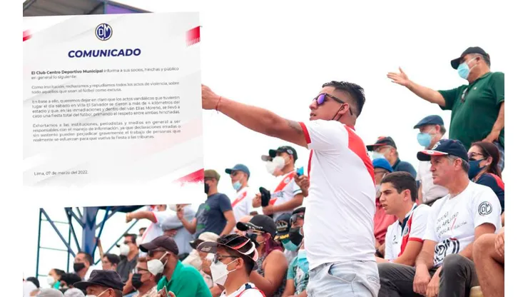 Deportivo Municipal se pronunció sobre hechos vandálicos de sus hinchas. Foto: Ovación