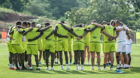 Barcelona SC en uno de sus entrenamientos. Foto: Barcelona SC (Twitter)