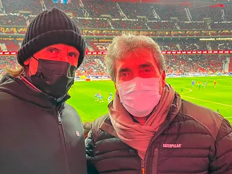 La postal entre Ricardo Gareca y Nestor Bonillo en el Wanda Metropolitano