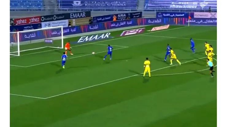 André Carrillo anotó su quinto gol en la temporada con el Al Hilal. (Foto: Captura de video)