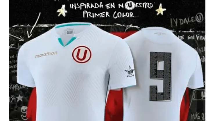 Universitario lanzó nueva camiseta inspirada en el título de 1934. Foto: Universitario de Deportes