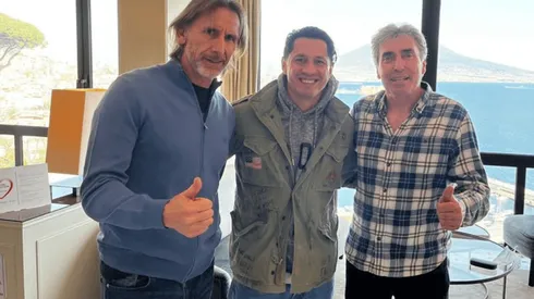 Se dio el encuentro: Ricardo Gareca se pudo juntar con Gianluca Lapadula