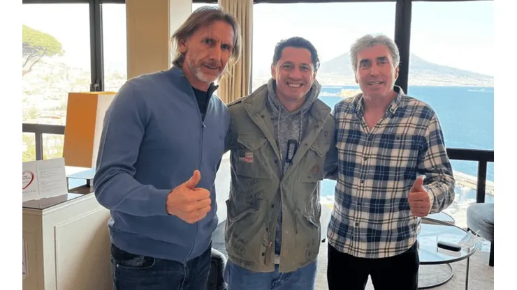 Se dio el encuentro: Ricardo Gareca se pudo juntar con Gianluca Lapadula