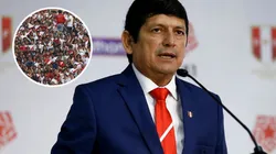 Agustín Lozano, presidente de la Federación Peruana de Fútbol. (Foto: Twitter Selección Peruana / Getty Images)