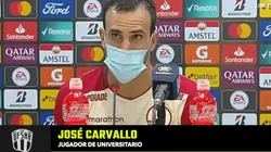 José Carvallo confía en la remontada por Copa Libertadores: "La llave sigue abierta"