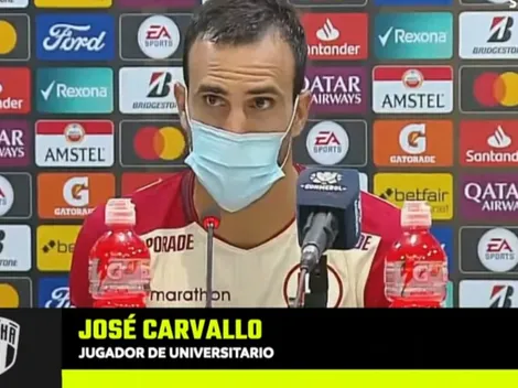 José Carvallo confía en la remontada por Copa Libertadores: "La llave sigue abierta"