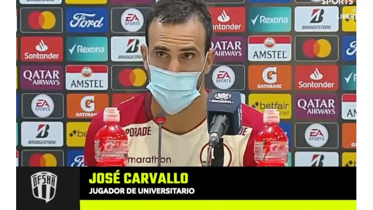 José Carvallo confía en la remontada por Copa Libertadores: "La llave sigue abierta"
