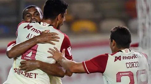 Universitario de Deportes en su triunfo ante la Universidad San Martín. (Foto: Liga de Fútbol Profesional)